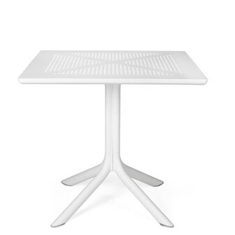 Clip van Nardi Kunststof Tuintafel Terrastafel ideaal voor horeca terras in de kleur wit
