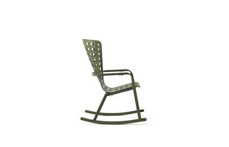 Nardi Folio schommelstoel antraciet - hoogwaardig kunststof -  luxe fauteuil