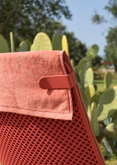 Nardi outdoor Net - Loungestoel - kleur Corallo - Stapelbaar - 100% Recyclebaar