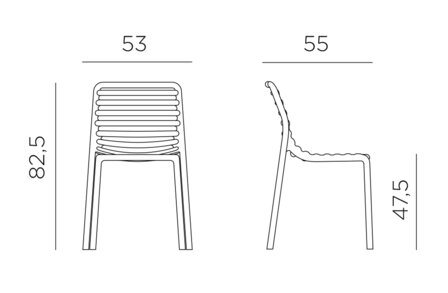 Nardi outdoor Doga Bistrot- Kussen - Diverse kleuren