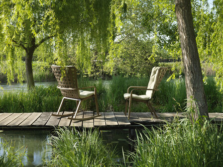 Nardi Folio schommelstoel tabacco - hoogwaardig kunststof - verstelbare rugleuning