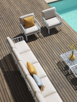 Nardi Komodo 5 - modulaire loungeset - wit