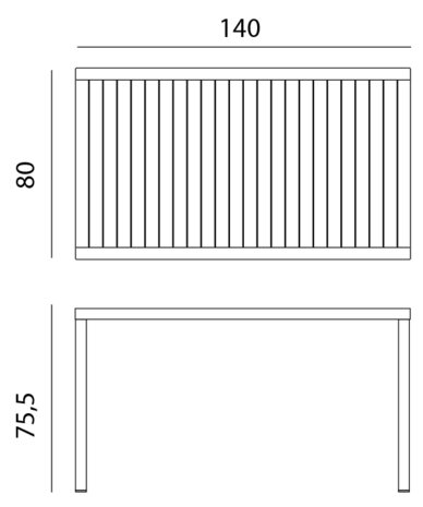 maatvoering nardi cube 140x80