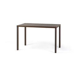 Nardi Cube 120x70 kunststof tuintafel, kleur: caffe