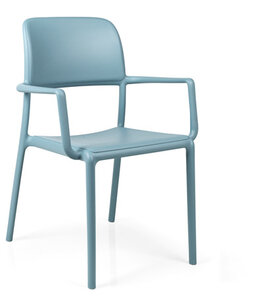 Nardi kunststof armstoel Riva kleur: celeste