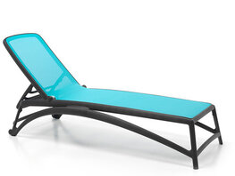 Nardi Atlantico ligbed in de kleur: antraciet/celeste