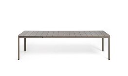 Nardi Rio alu 210 - Tuintafel - 210/280x100 cm - Tortora